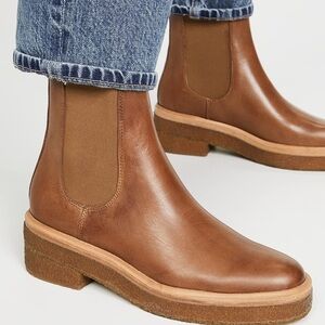 Loeffler randall Chelsea ankle crepe lug sole boots size 8